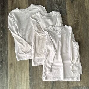 White Kids Long Sleeve Shirt